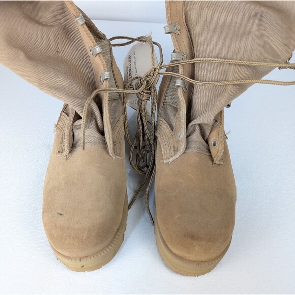 Army Combat Boot Vibram Sole Hot Weather Tan Suede Nylon – Size 4.5R NWT - Picture 6 of 7